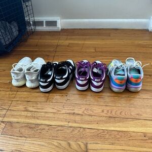 Nike Kids' Black, Purple, and Multicolor Sneakers